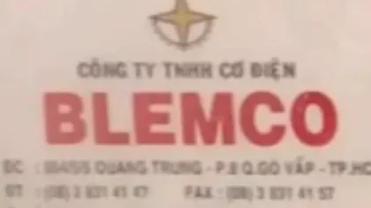 Công ty TNHH Cơ Điện Blemco